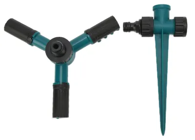 Produktbild von Automatische Rasensprenger mit 360° Drehung und Erdspieß für Gärten und Rasenflächen