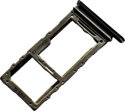 Produktbild von Simkartenhalter und SD Card Fach für Samsung Galaxy Note 10+ (Note 10+ 5G), Original Ersatzteil, Aura Schwarz