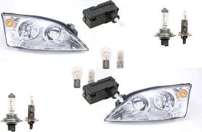 Zdjęcie produktu dla Johns, reflektory pasujące do Ford Mondeo 01 00-07 zestaw żarówek L R w. Siłownik 1126632 1134573 1435624 1144909 1349894 1S7113006SA 1S7113006S