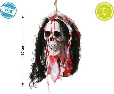 Obrázek produktu pro Halloweenská dekorace lebka 50 cm