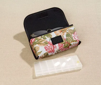 Produktbild von Brillenetui mit 7 Tage Pillendose Tabelttenbox Pillenbox Medikamentenbox