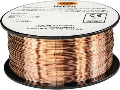 Image de Fil à souder acier 0.8mm 700g soudage MIG-MAG semi-Automatique INE