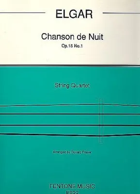 Produktbild von Chanson de nuit op.15,1für 2 Violinen, Viola und Violoncello