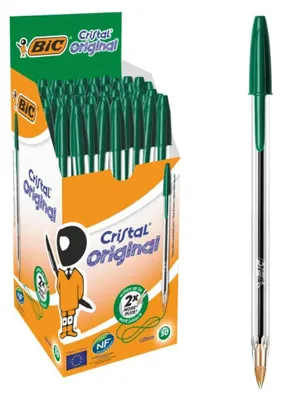 Produktbild von BIC Cristal, Grün, Transparent, Metall