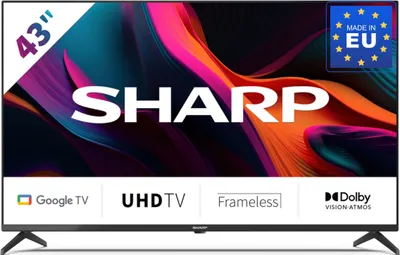 Produktbild von Sharp | 43GL4260E | 43" (108 cm) | Smart-TV | Google | 4K UHD | Schwarz