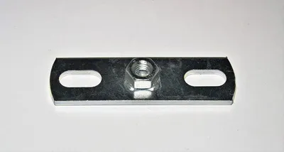 Imagen del producto de Placas de montaje M8, 10 unidades, de acero galvanizado, para fijaciones
