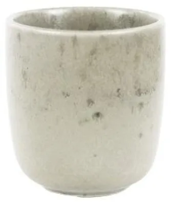Productafbeelding van Pomax Bosque beker van steengoed, wit, Ø 9 x H 10 cm