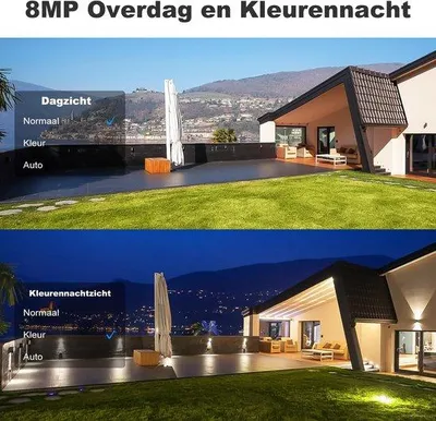 Productafbeelding van 4K WIFI Beveiligingscamera Buiten PoE PTZ, Draadloze 8MP CCTV IP Camera, Kleur Nachtzicht, IP Camera met Auto Tracking voor Personen en