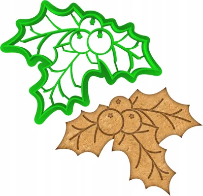 Produktbild von Cookie Monster Jemioła 3 Weihnachts-Plätzchenform 8 cm