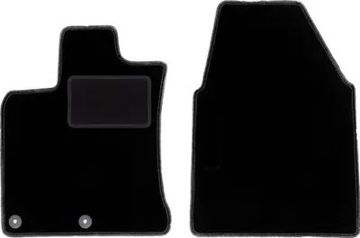 Immagine prodotto di Wielganizator tappetini auto velours anteriori adatto per Nissan Qashqai I J10 (2006-2013, crossover) neri, set 2 pz, con fissaggi