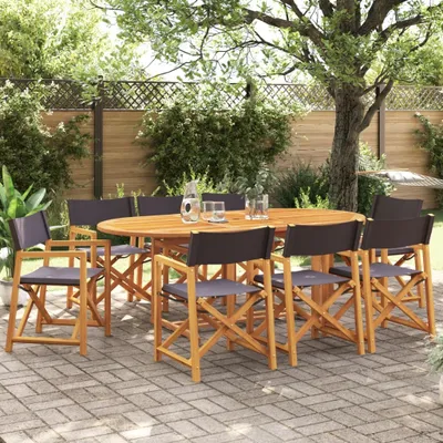 Produktbild von Maison Exclusive - Klappbare Gartenstühle 8 Stk. Dunkelgrau Stoff