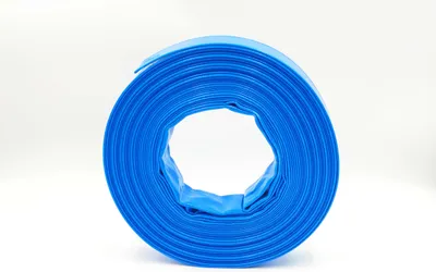 Produktbild von 4 Zoll | 100 mm - 20 Meter - PVC Flachschlauch - Bauschlauch - Industrieschlauch - blau
