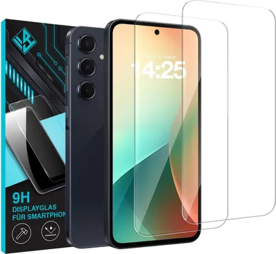 Produktbild von 2x 9H Schutzglas Displayschutzfolie für Samsung Galaxy A55 5G Displayglas Displayschutz Glas Panzerfolie Schutzglasfolie