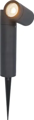 Image de HOFTRONIC - Spot à piquet jardin LED 5W GU10 IP65 Noir inclinable dimmable