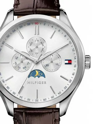 Produktbild von Tommy Hilfiger 1791304 Herren-Armbanduhr, Edelstahl-Gehäuse, Leder-Armband