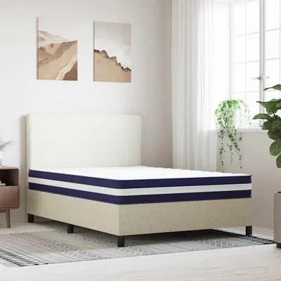 Zdjęcie produktu dla VidaXL 372852, Podwójny/Pełny rozmiar, High density foam mattress, Średni, Czarny, Niebieski, Biały, Poliester, Poliester