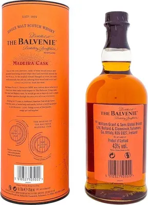 Produktbild von Balvenie 15 Years Madeira Cask + Box 700ml 43% Vol.