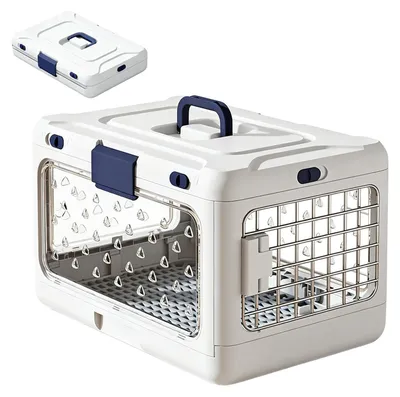 Produktbild von Tragbarer, zusammenklappbarer Transportkorb für Hunde und Katzen