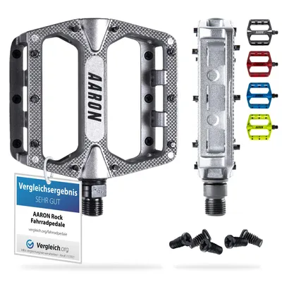 Produktbild von AARON Rock MTB Pedale Grau | Mountainbike Fahrradpedale 9/16"