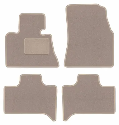 Productafbeelding van Velours automatten voor BMW X5 E53 1999-2006 – 4-delig, beige, op maat – Wielganizator LUX