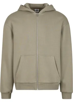 Immagine prodotto di Felpa con cappuccio Urban Classics Fluffy Zip Uomo paleolive - XS