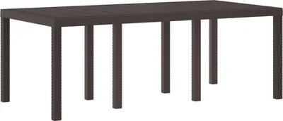 Produktbild von Möbel Gartentisch Braun 200x100x73 cm Poly Rattan - Gartentische 871689