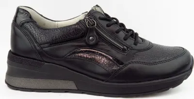 Produktbild von Waldläufer H-Clara Damen Sneaker in Schwarz, Größe 5