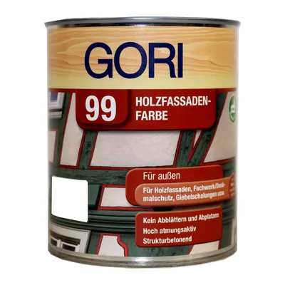 Produktbild von GORI 99 Wetterschutz Holzfarbe 5 Liter LICHTGRAU Holzfassadenfarbe Wetterschutzfarbe