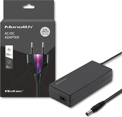 Image de Qoltec 50796 adaptateur d'alimentation/inverseur Indoor 60 W Noir