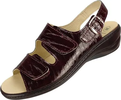 Produktbild von Algemare 2479 Sandaletten aus Leder für Damen Violett (Größe 41)