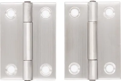 Produktbild von 2x Scharnier Edelstahl Türscharnier 51 x 36 x 1,1 mm Möbelscharnier Schrankschanier Beschlag Set