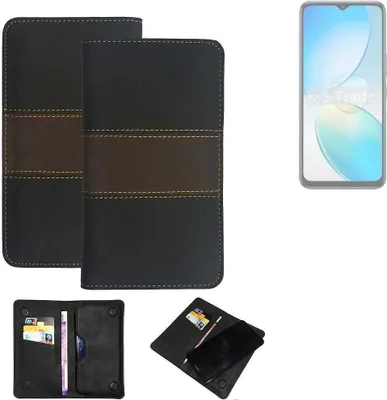 Produktbild von K-S-Trade Hülle Handyhülle kompatibel mit Infinix Hot 12 Pro Schutzhülle Walletcase Bookstyle Tasche Schutz Case Handytasche Wallet Cover