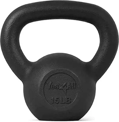 Immagine prodotto di Set di pesi in ghisa, 6,8 kg, nero, per l'allenamento della forza