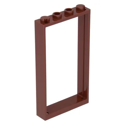 Produktbild von LEGO® 2x4x6 Türen Weiß und brauner Rahmen für Haus, Gebäude NEU! Menge 25x