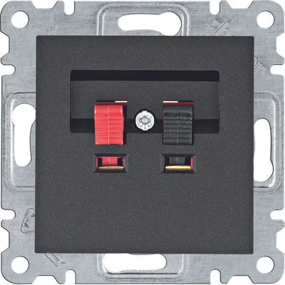 Image de Raccord de haut-parleur, noir WL3313 Lumina Hager