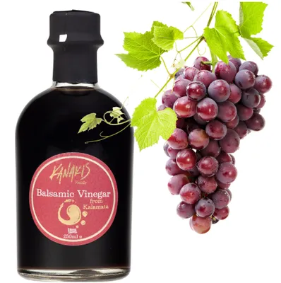 Produktbild von Kanakis | Balsamico-Essig - 250 ML - Intensiver Geschmack - 4 Jahre Gereift - Natürlicher Essig