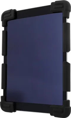 Image de DELTACO Housse en silicone pour tablettes 9-11.6", support, noir