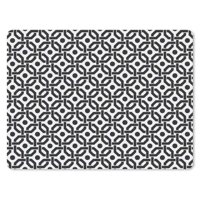 Produktbild von MuchoWow® Mauspad Mousepad Schwarz - Geometrie - Design 23x19 cm - Mousepads - Maus Mat - Pad - Mausunterlage - Schreibtischunterlage - Mauspad