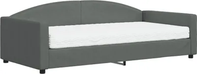 Produktbild von vidaXL Tagesbett mit Matratze Dunkelgrau 100x200 cm Stoff