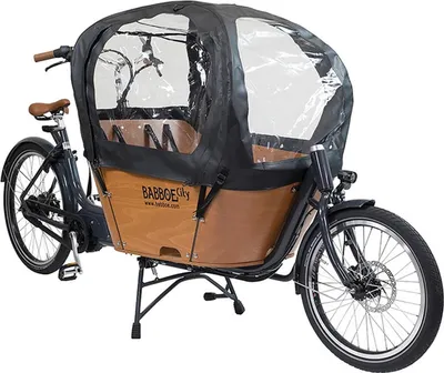Produktbild von Babboe Regenverdeck schwarz, für City, PVC