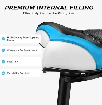 Produktbild von Famanu Fahrradsattel Ergonomisch - Schwarz