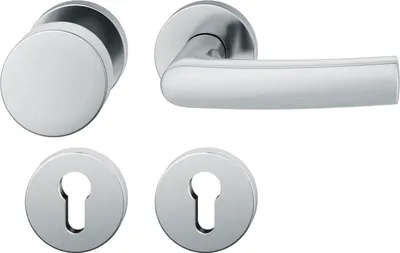 Produktbild von FSB Wechselgarnitur 12 1015 ASL auf Rosette PZ, Knopf fest, Edelstahl matt