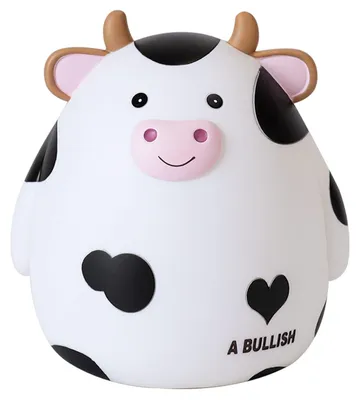 Image de Jolie tirelire en forme de cochon, grande capacité, cadeau pour enfant, décoration d'intérieur, cadeau d'anniversaire (blanc)