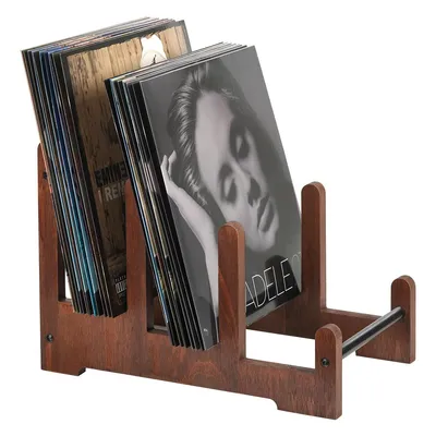 Produktbild von Schallplattenständer,CD-Sammelständer,Massivholz Retro-Stil,60 Stück Kapazität, multifunktional, für CDs, Alben, Fotoalben (Aufbewahrung/Präsentation)