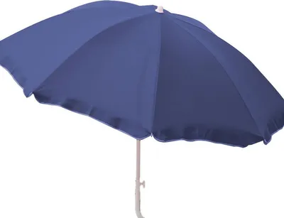 Produktbild von Strandschirm knickbar ca. 180 cm aus Polyester mit UV-Schutz und Mast