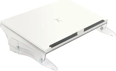 Obrázok produktu pre BakkerElkhuizen FlexDesk 630N, Akrylový, Plast, Guma, Oceľ, 110 - 180 mm, Priehľadná, Biela, 515 mm, 380 mm, 5 mm
