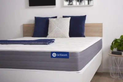 Image de Matelas Actilatex dream 80x190cm, latex et mousse à mémoire de forme, degré de fermeté 3, hauteur :22 cm, 5 zones de confort