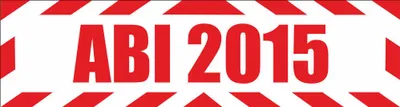Produktbild von INDIGOS UG - Magnetschild "Abi 2015" mit Rahmen 45 x 12 cm - Magnetfolie für Auto / LKW / Truck / Baustelle / Firma