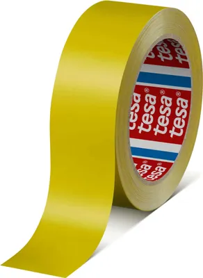 Produktbild von tesa 60404 PVC Klebeband für Innenverpackungen, 66 m x 38 mm, gelb