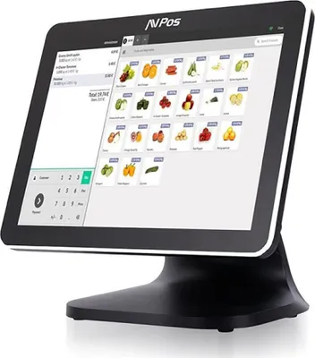 Produktbild von AVPos AVP-K5000B-N1-8128, 38,1 cm (15"), 1024 x 768 Pixel, Kapazitiv, Intel® N, N100, 8 GB